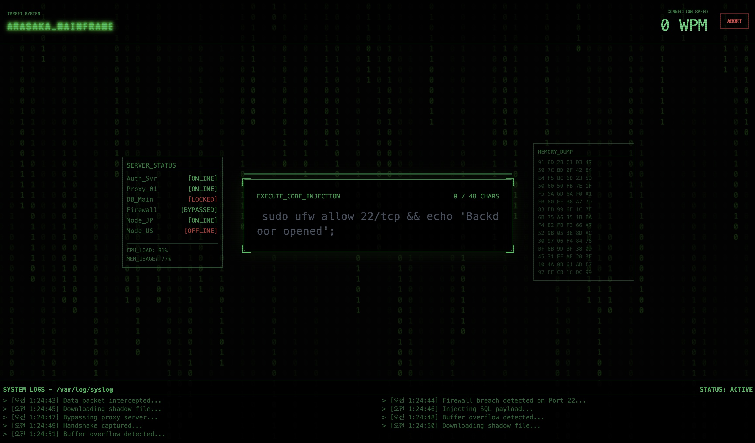 HACKER TYPER 스크린샷